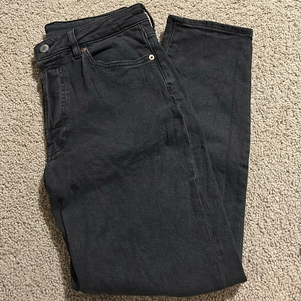 H&M High Waisted Straight Leg Jeans